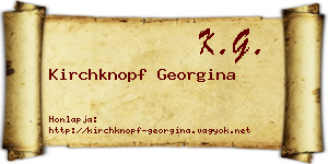Kirchknopf Georgina névjegykártya